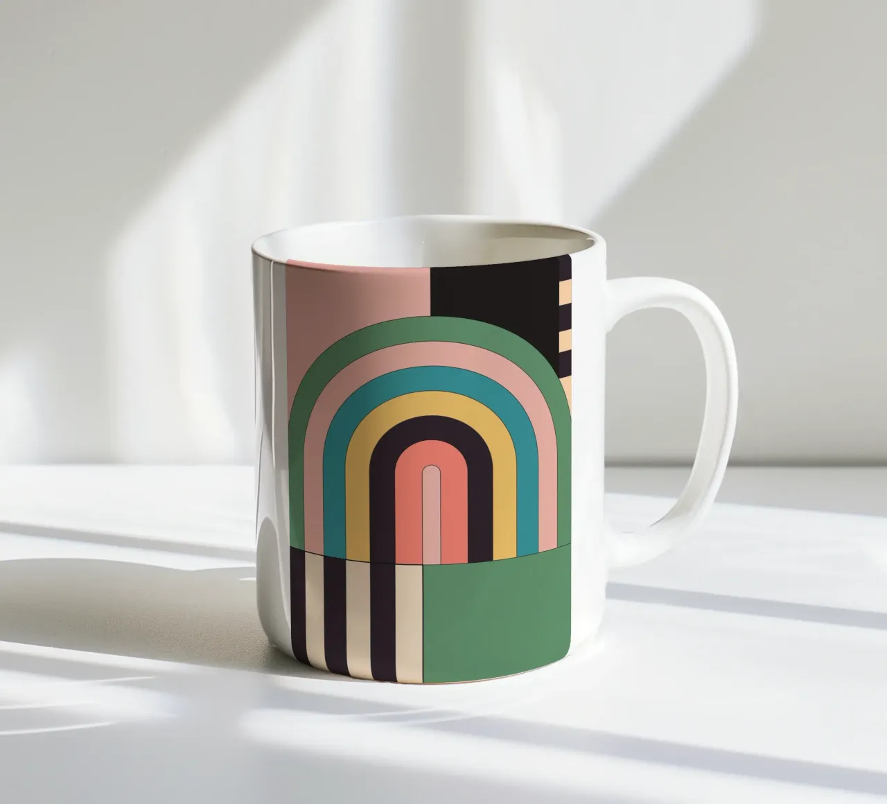 Astrazione geometrica 41 tazza in ceramica da Gaite