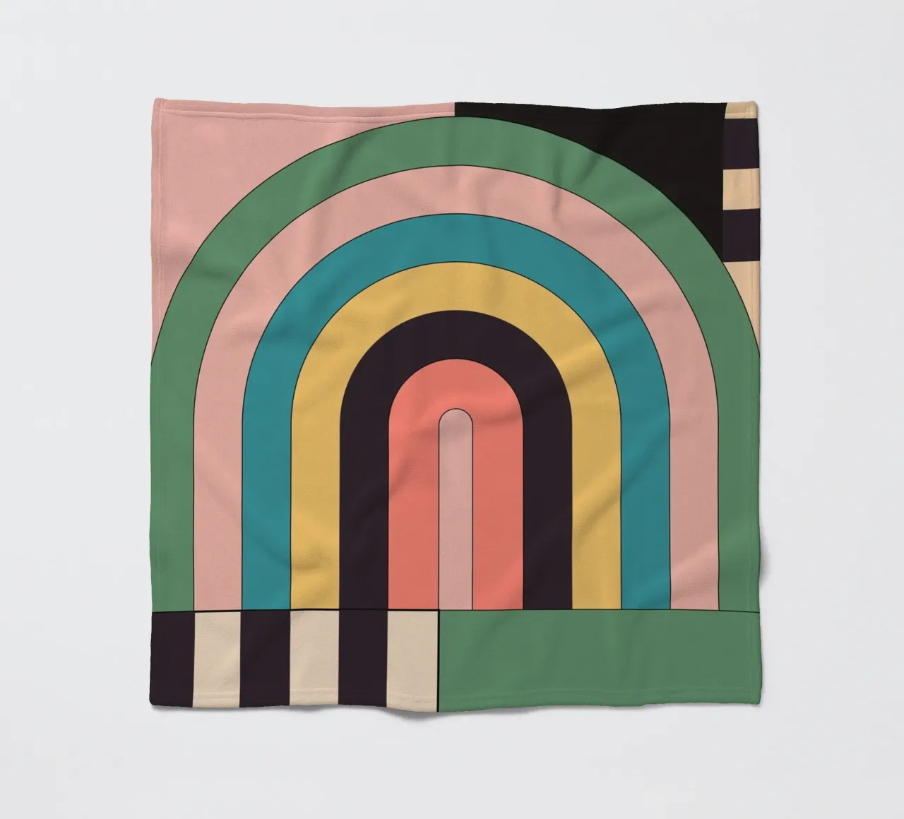 Astrazione geometrica 41 coperta in pile da Gaite