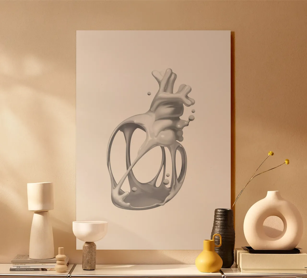 Cuore di latte pannello forex da Artascy Art