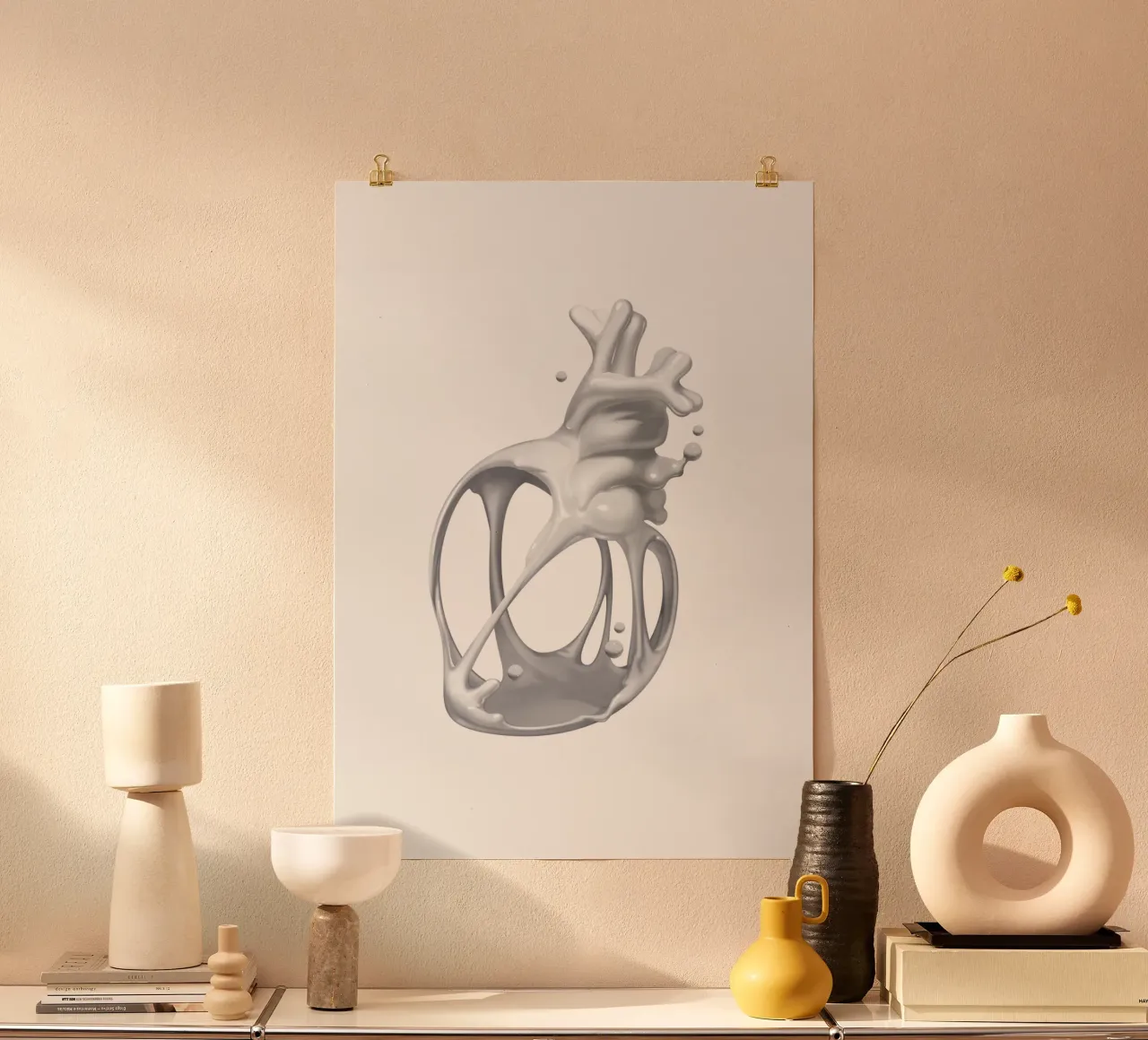 Cuore di latte poster da Artascy Art