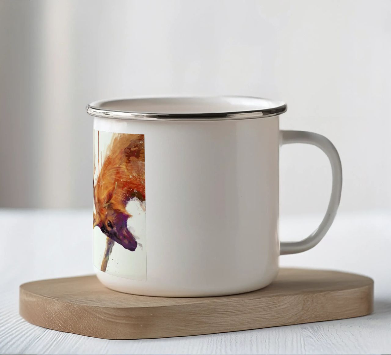 Strong tazza in smalto da Amy Hamilton