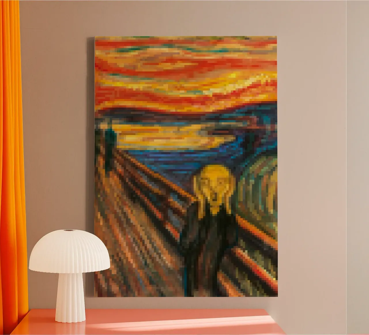 Schrei nach Leben, nichts mehr zu verlieren Leinwand von Artascy Art