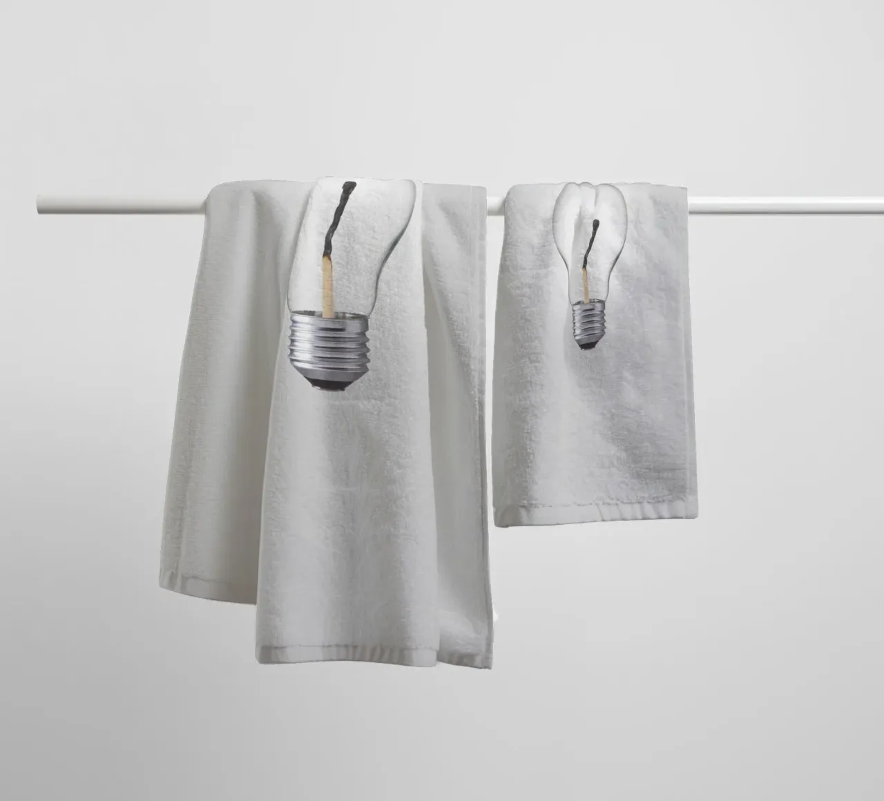 Idea bruciata asciugamano da bagno da 360brain