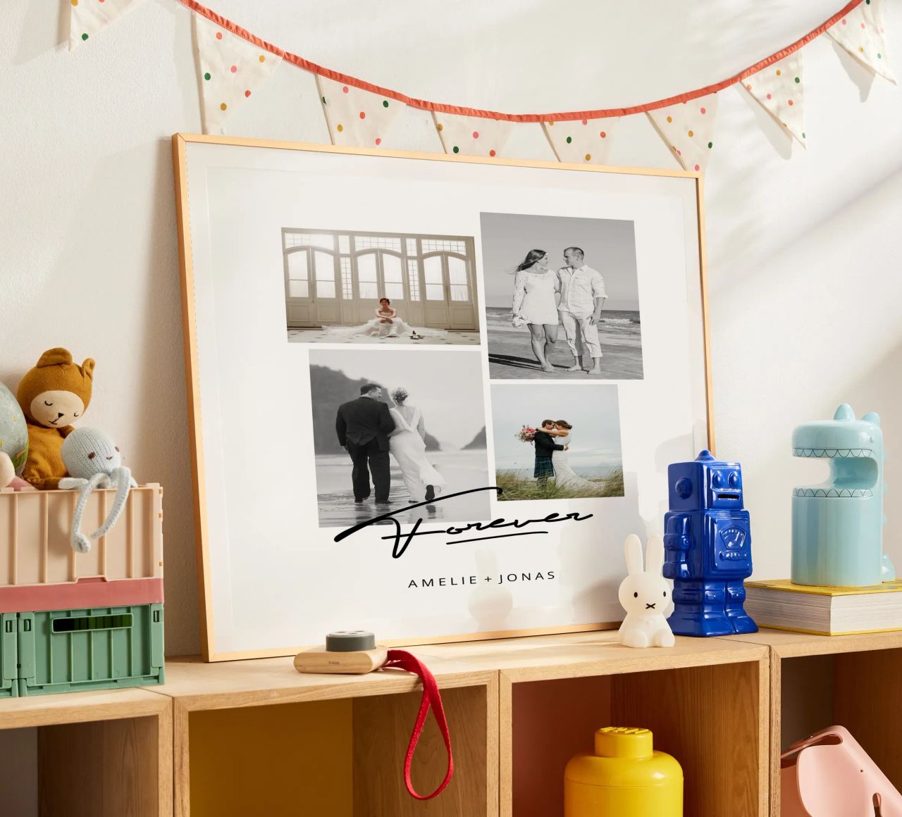 Contemporary Wedding Poster von Kartenliebe