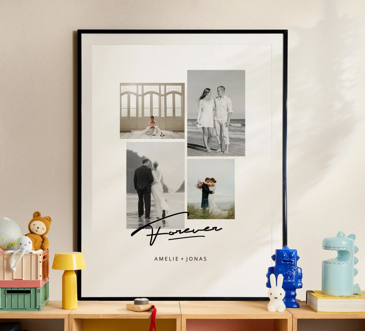 Contemporary Wedding Poster von Kartenliebe