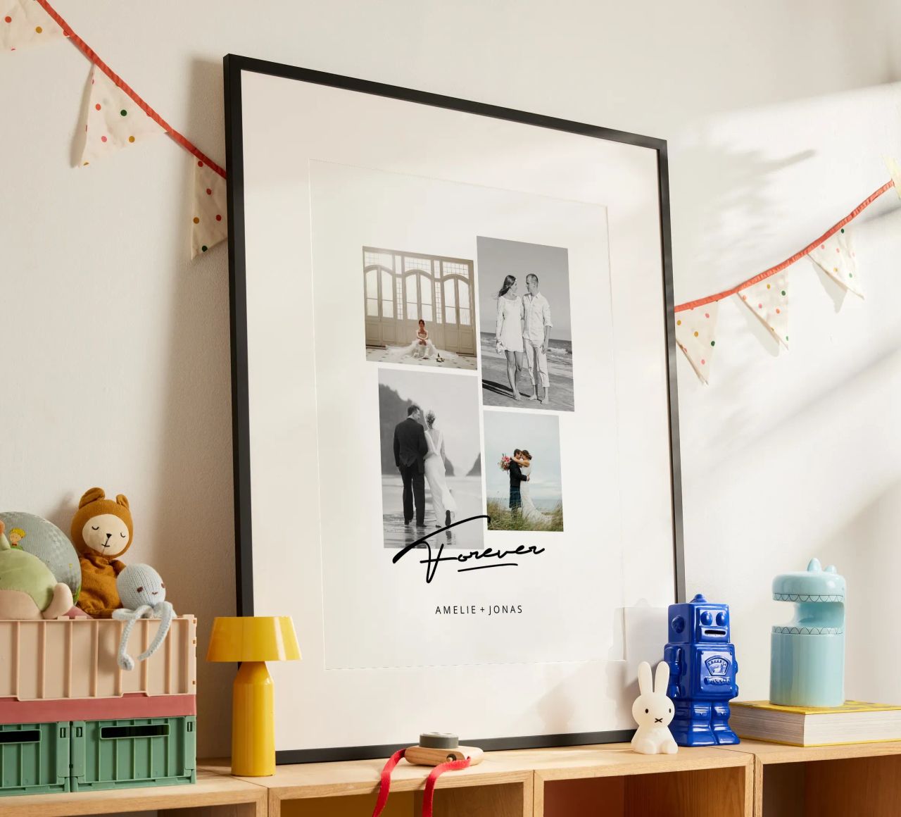 Contemporary Wedding Poster von Kartenliebe