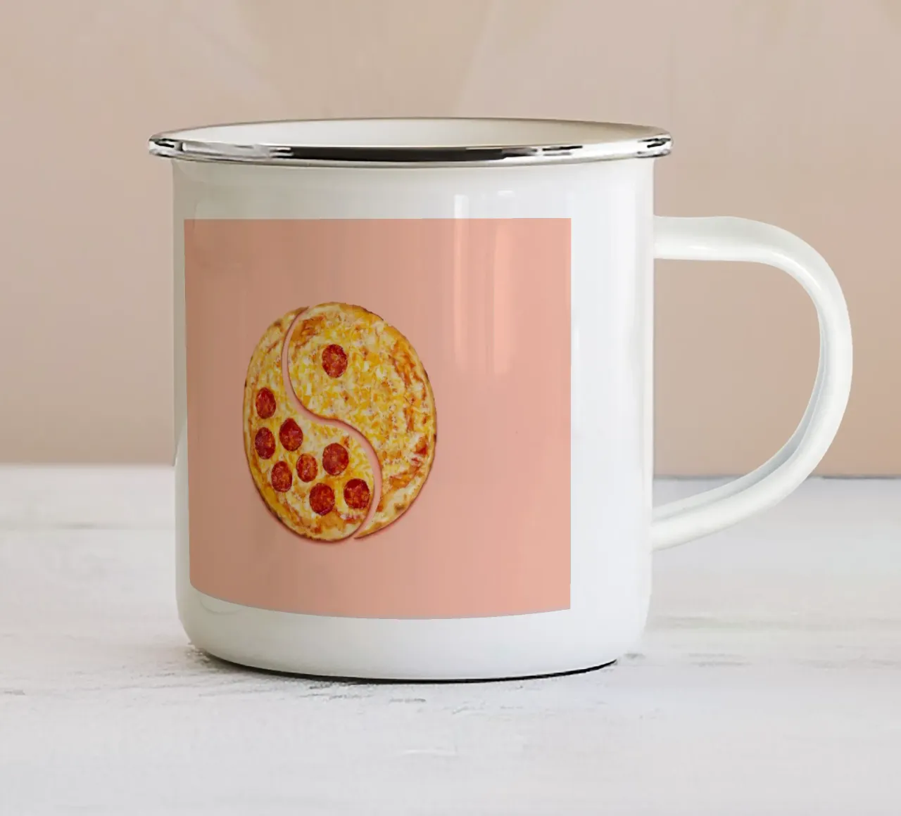 Pizza Harmony tazza in smalto da 360brain