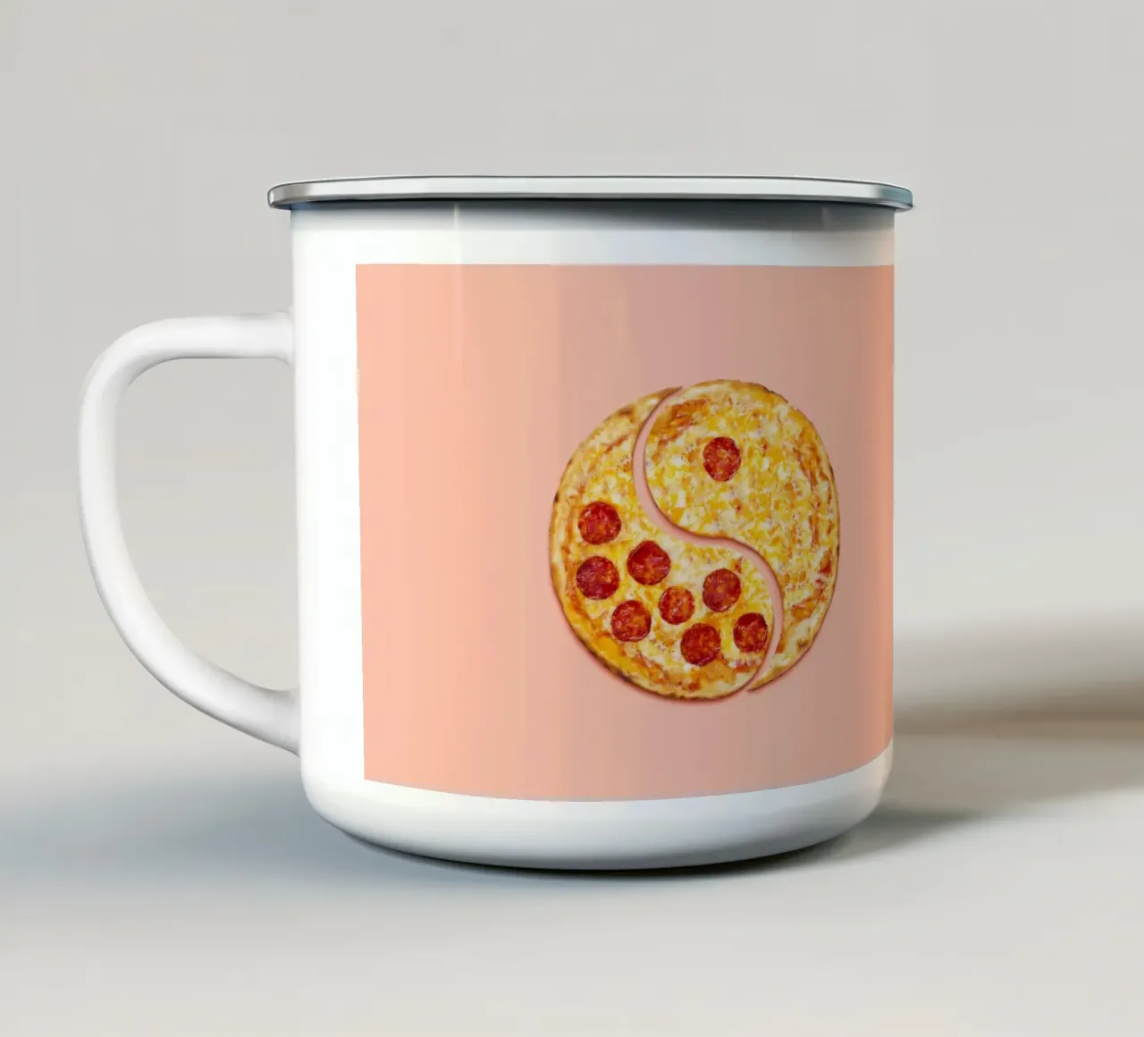 Pizza Harmony tazza in smalto da 360brain