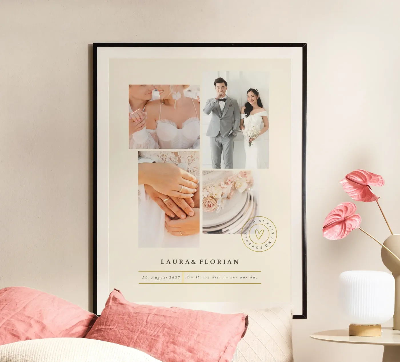 Briefmarken Poster von Kartenliebe