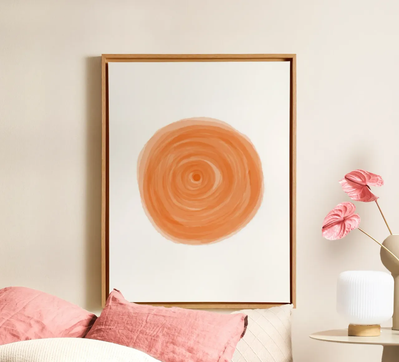 Meditazione - Chakra sacrale tela con Cornice a cassetta da Studio B