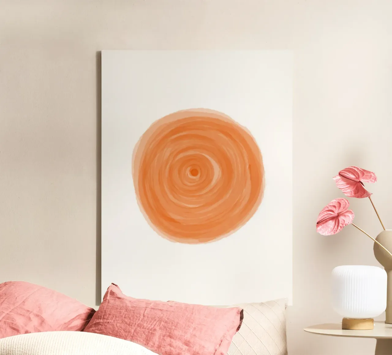 Meditazione - Chakra sacrale tela con Cornice a cassetta da Studio B