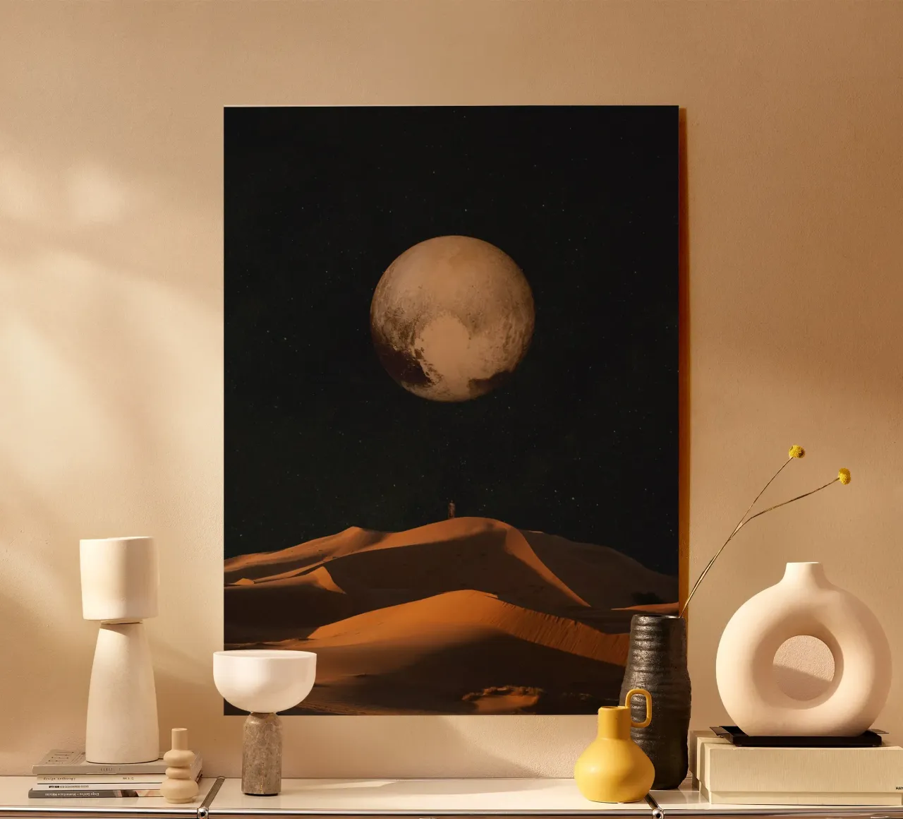 a golden space glimpse plexiglass da Frank Moth