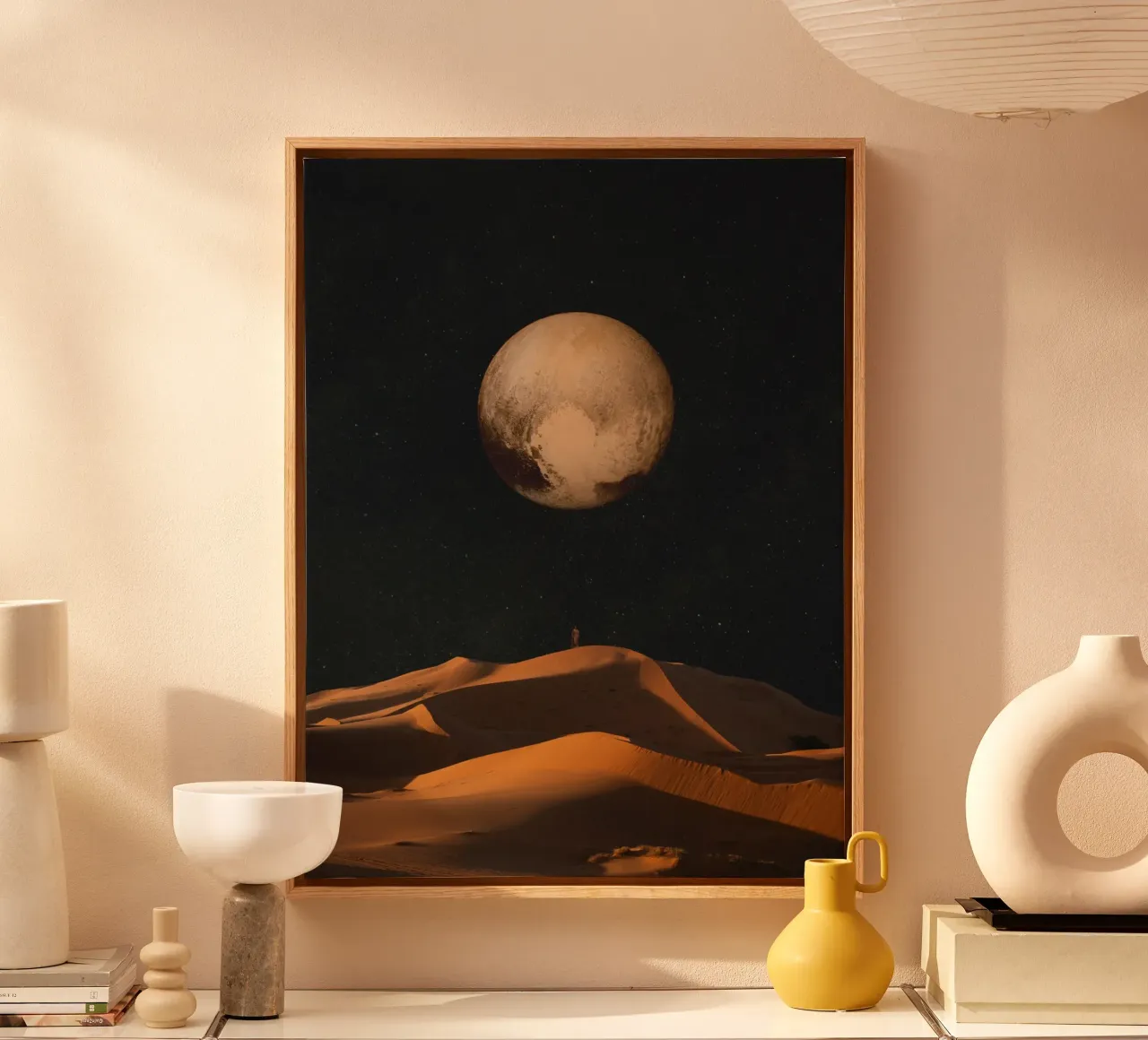 a golden space glimpse tela con Cornice a cassetta da Frank Moth
