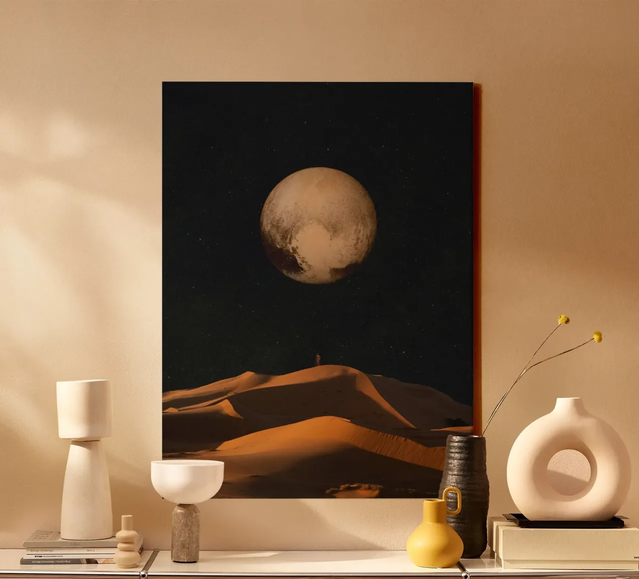 a golden space glimpse tela con Cornice a cassetta da Frank Moth