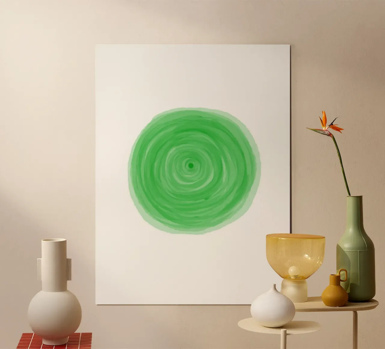 Meditazione - Chakra del cuore poster con telaio in alluminio da Studio B