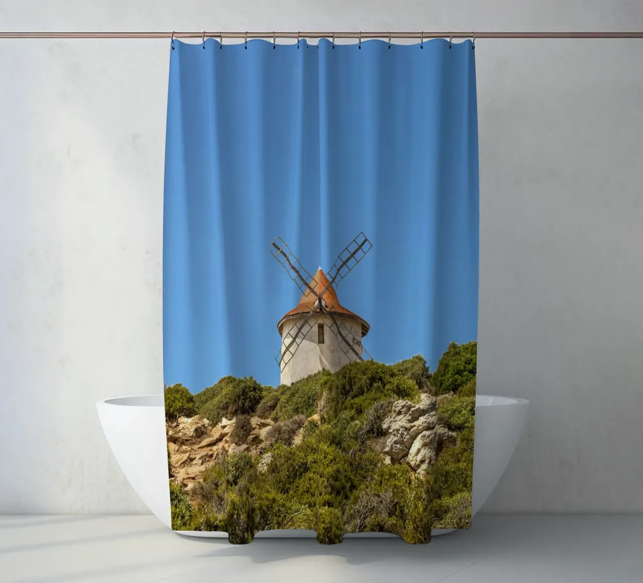 Vecchio mulino classico tenda da doccia da Curious Collections by Marielle Leenders