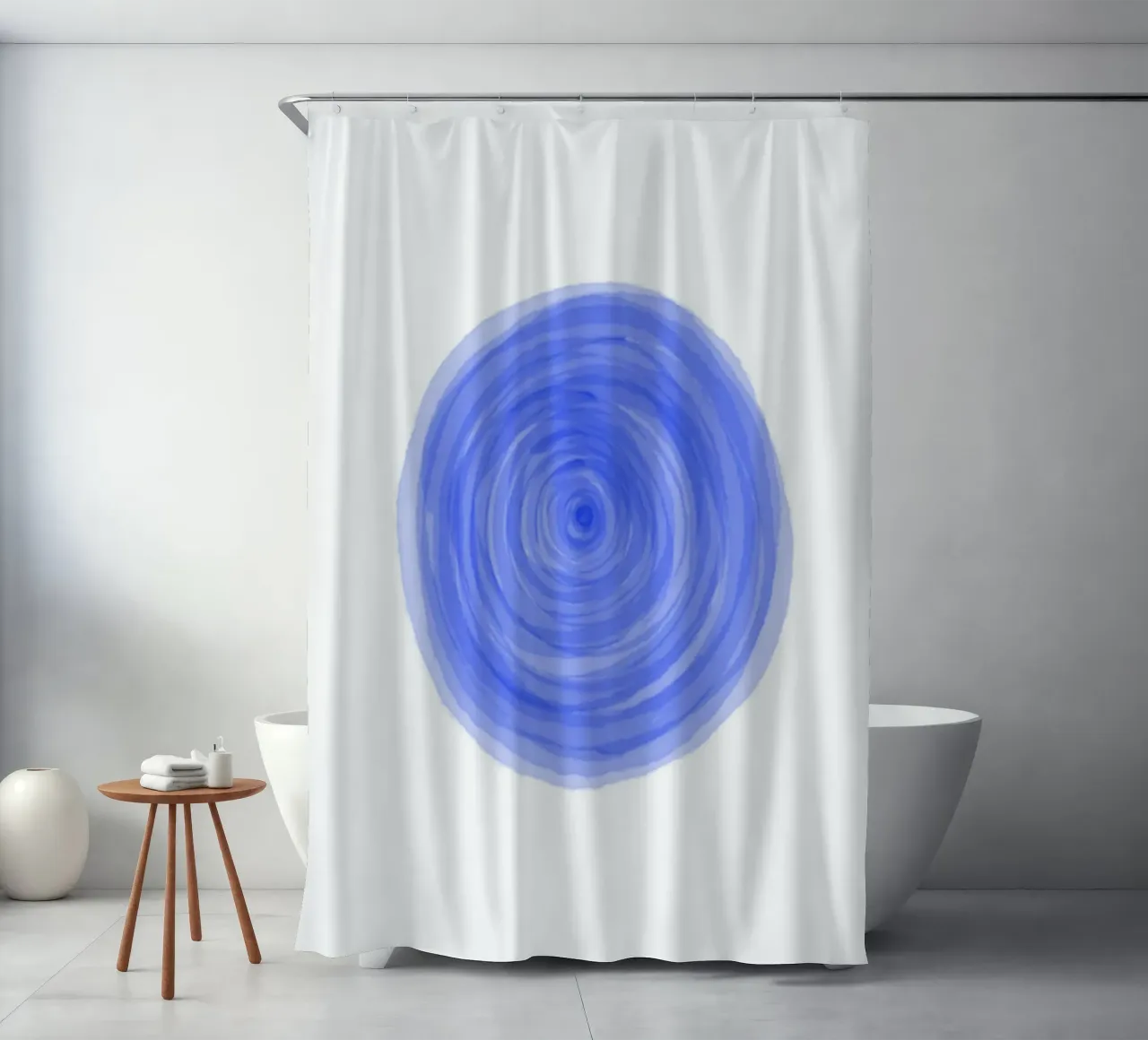 Meditation - Throat Chakra shower curtain by Studio B