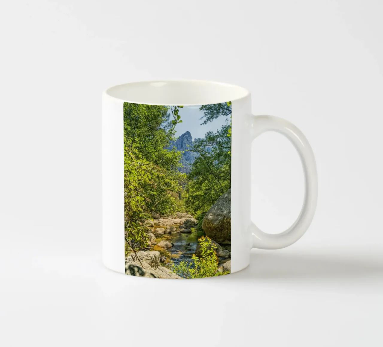 Mountain Stream ceramic mug by Curious Collections by Marielle Leenders