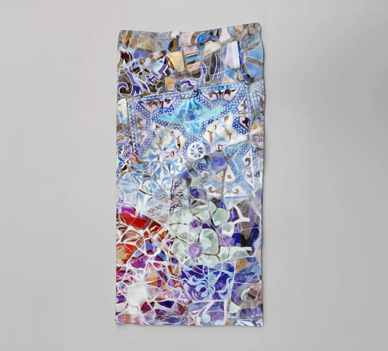 Mosaico di Barcellona 04 asciugamano da bagno da amini54