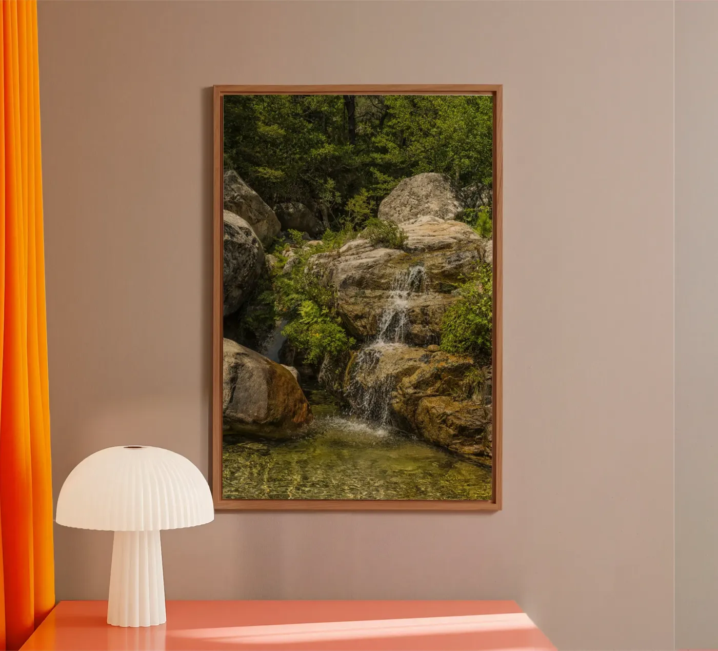 Small Waterfall pannello forex da Curious Collections by Marielle Leenders