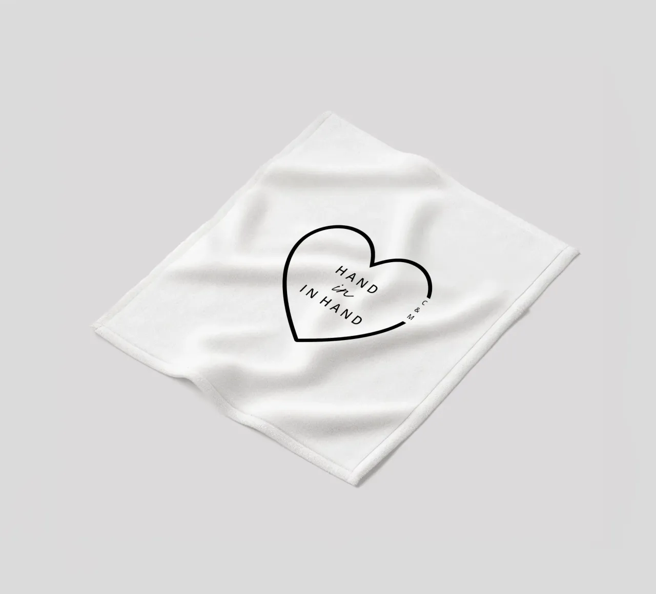 Cuore pieno coperta in pile da Kartenliebe