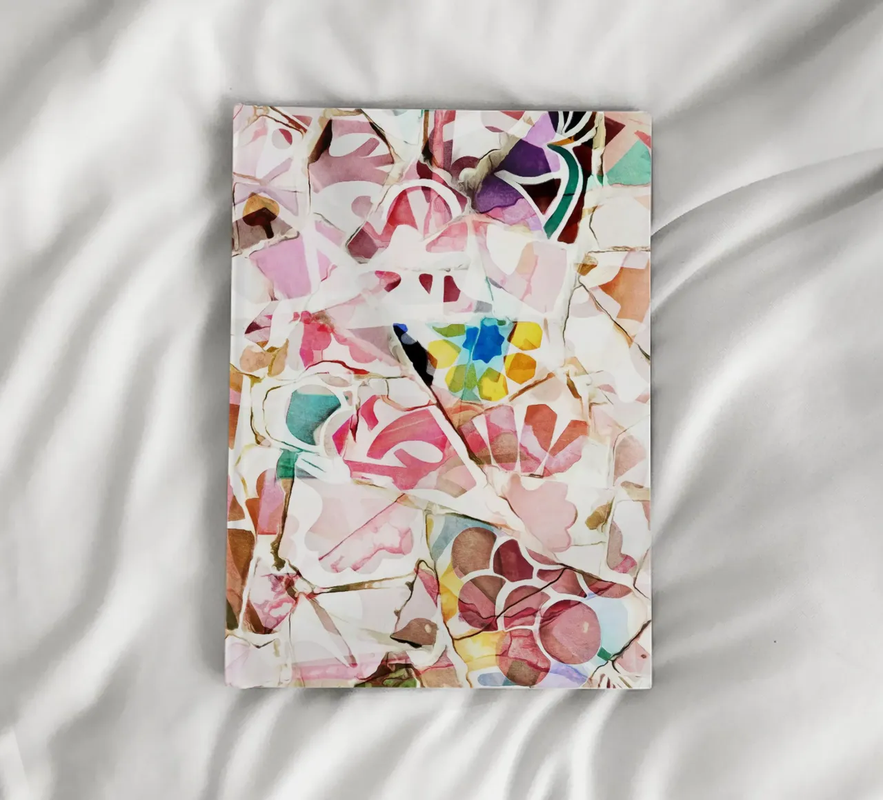 Mosaic of Barcelona 05 notebook by amini54