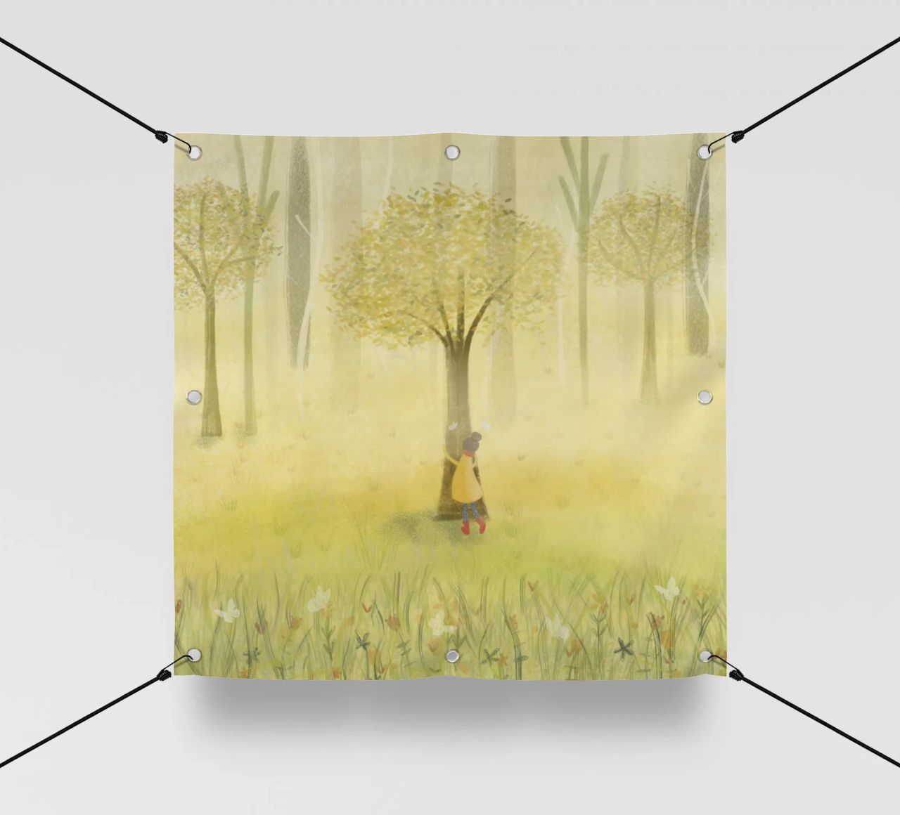 ABBRACCIARE UN ALBERO telo in pvc da Inge Hauser Illustration