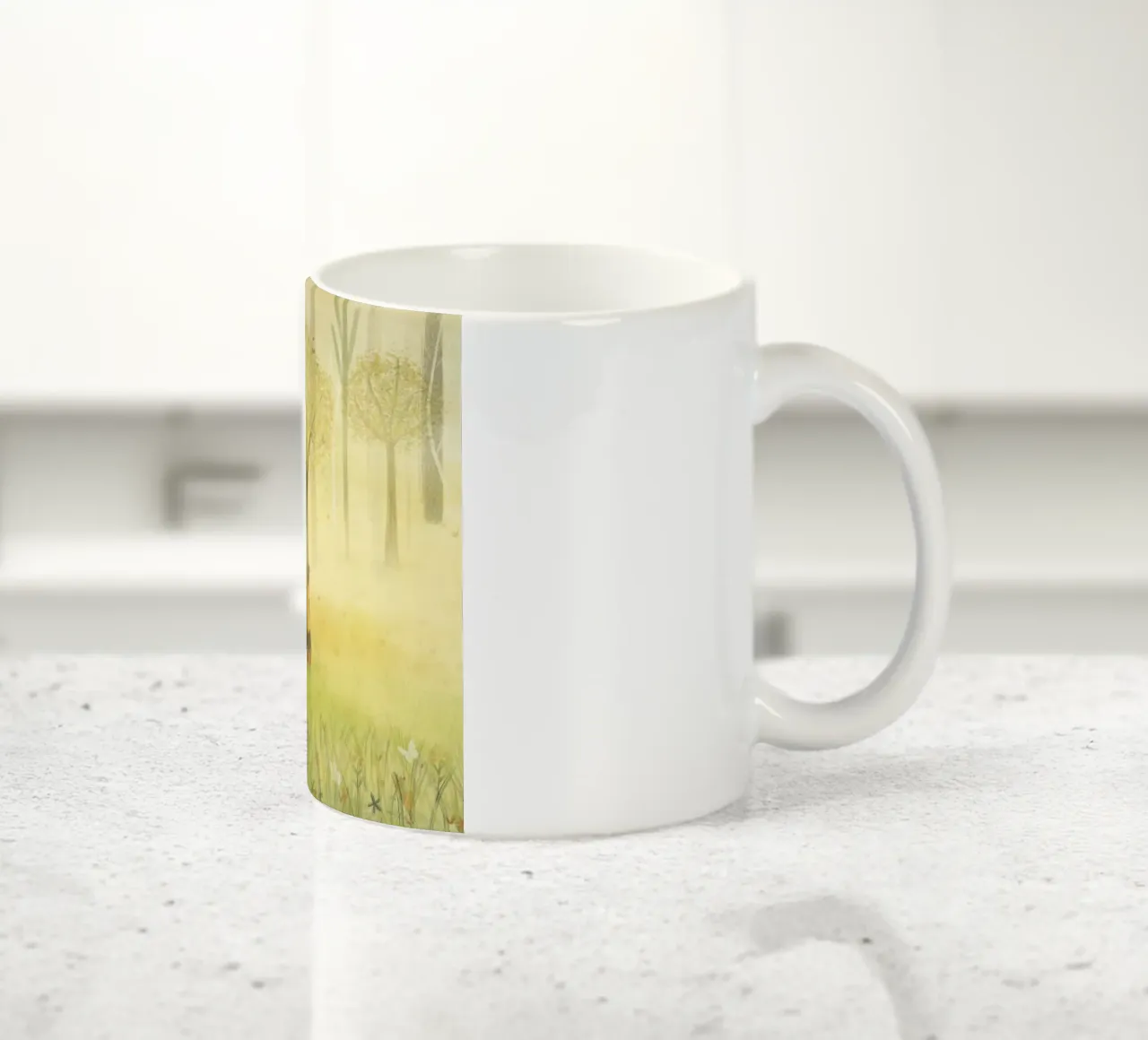 ÉTREINTE D'UN ARBRE mug en céramique de Inge Hauser Illustration