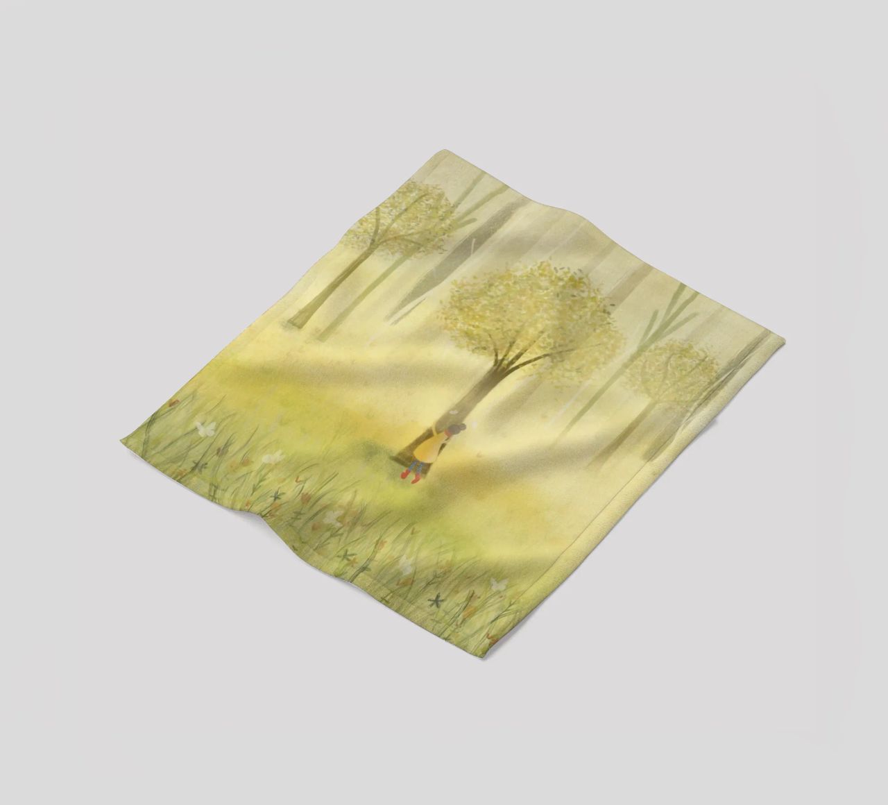 ABBRACCIARE UN ALBERO coperta in pile da Inge Hauser Illustration
