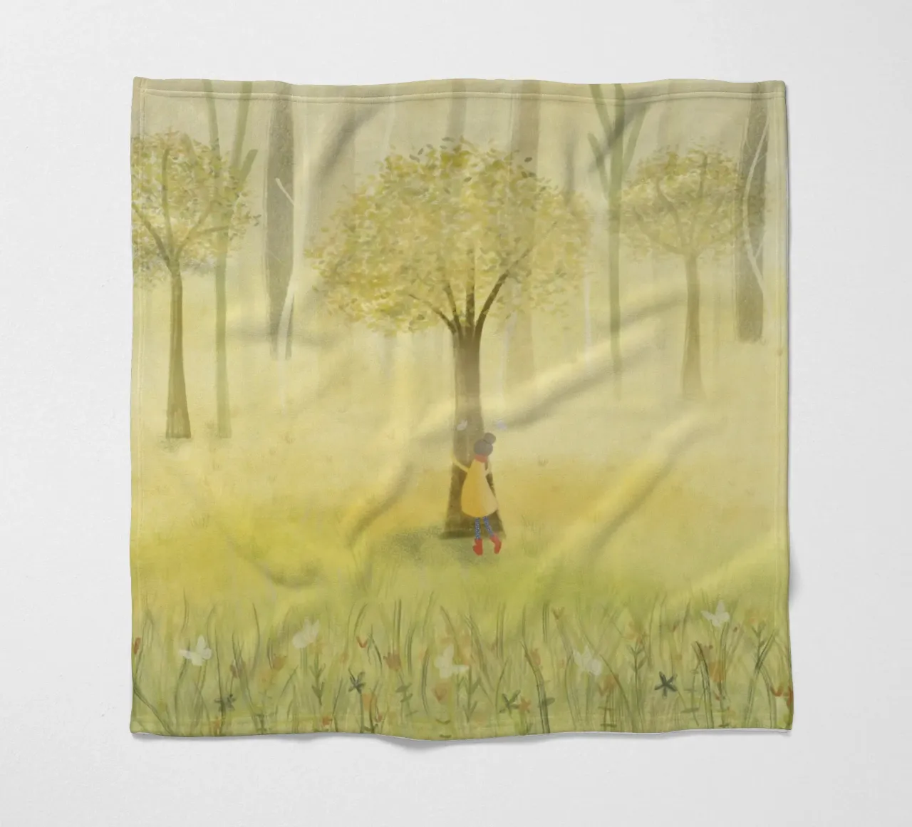 ABBRACCIARE UN ALBERO coperta in pile da Inge Hauser Illustration
