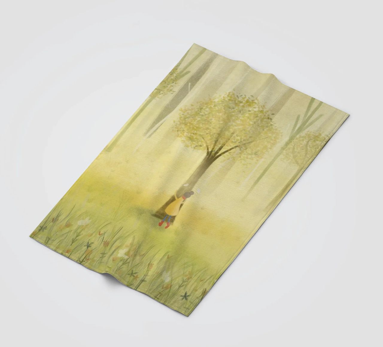 ABBRACCIARE UN ALBERO coperta in pile da Inge Hauser Illustration