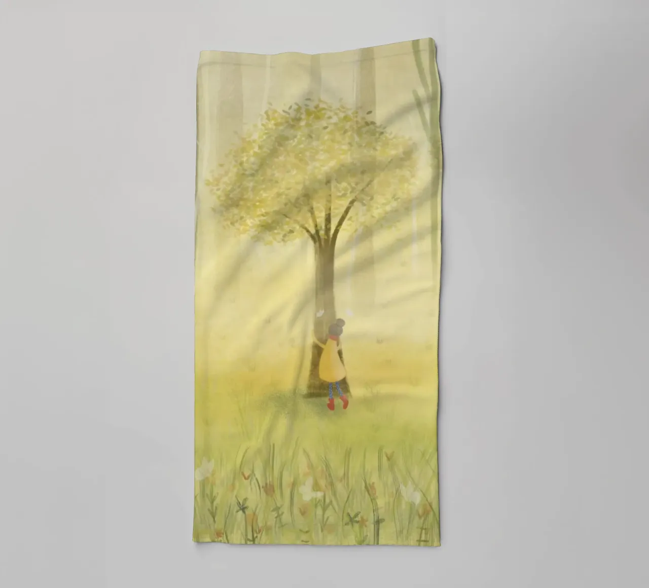 ABBRACCIARE UN ALBERO asciugamano da bagno da Inge Hauser Illustration