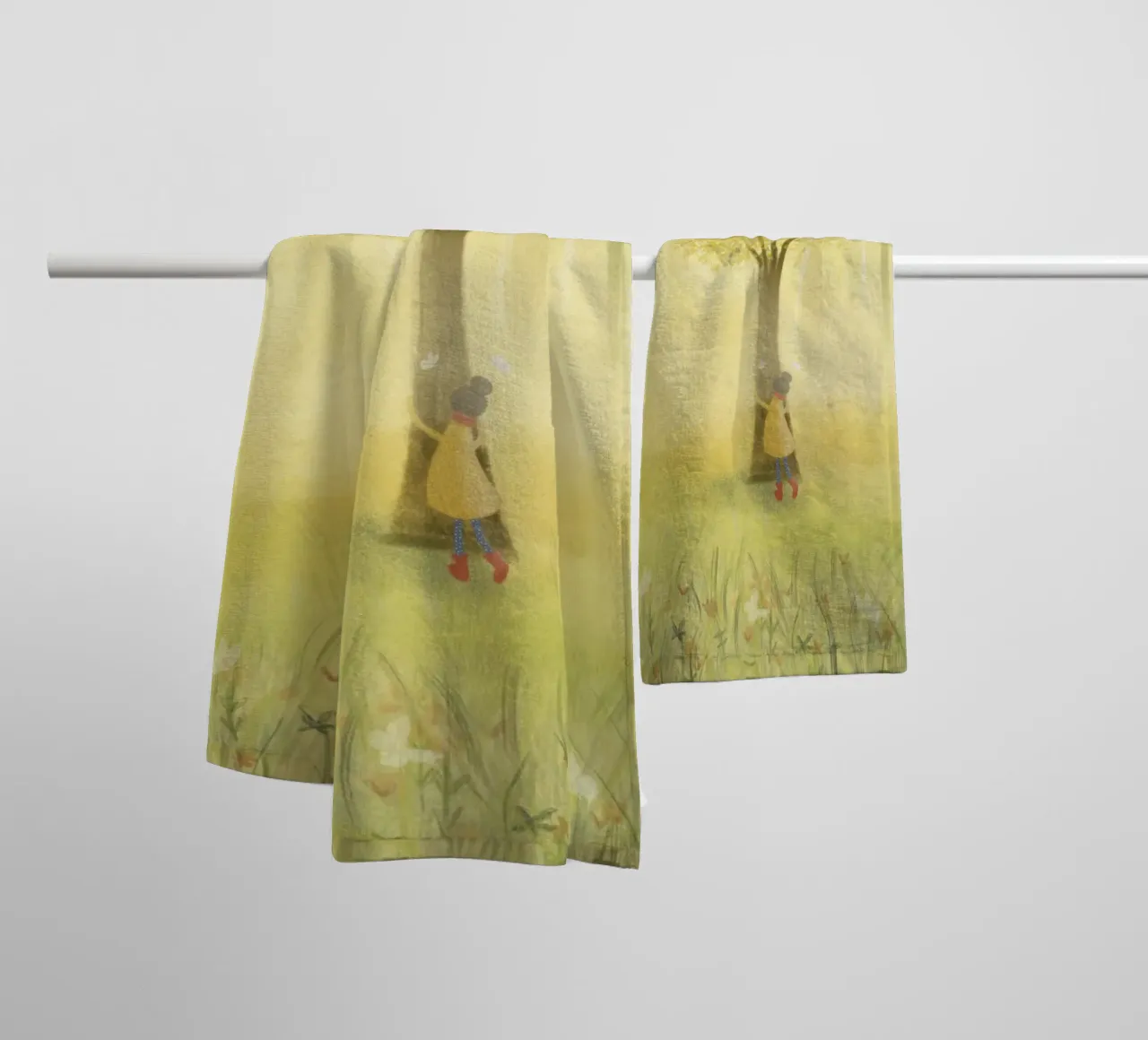 ABBRACCIARE UN ALBERO asciugamano da bagno da Inge Hauser Illustration