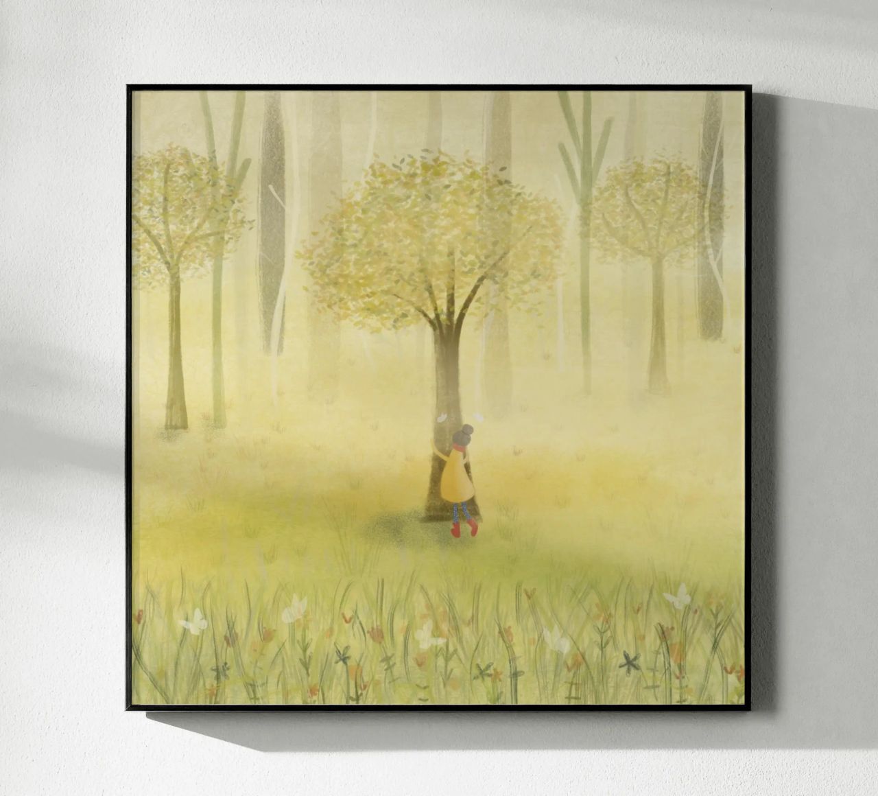 ABBRACCIARE UN ALBERO plexiglass da Inge Hauser Illustration