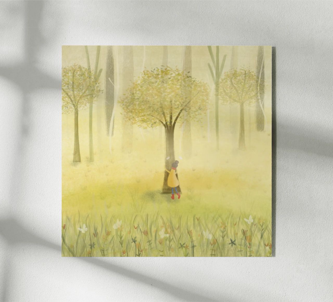 ABBRACCIARE UN ALBERO plexiglass da Inge Hauser Illustration