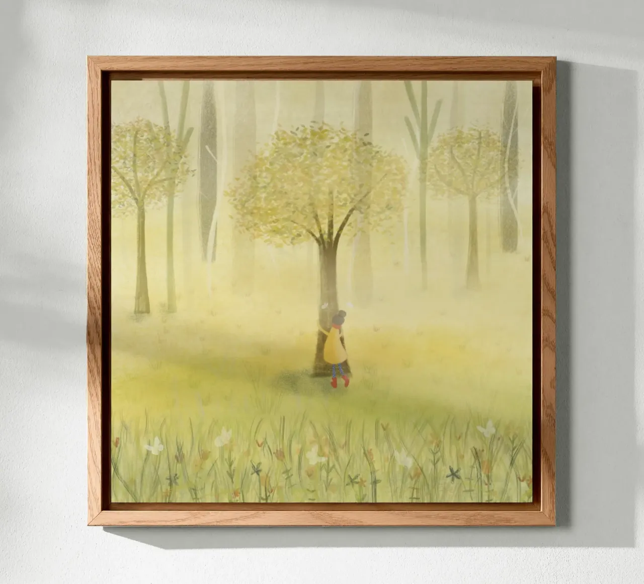 ABBRACCIARE UN ALBERO alluminio dibond da Inge Hauser Illustration