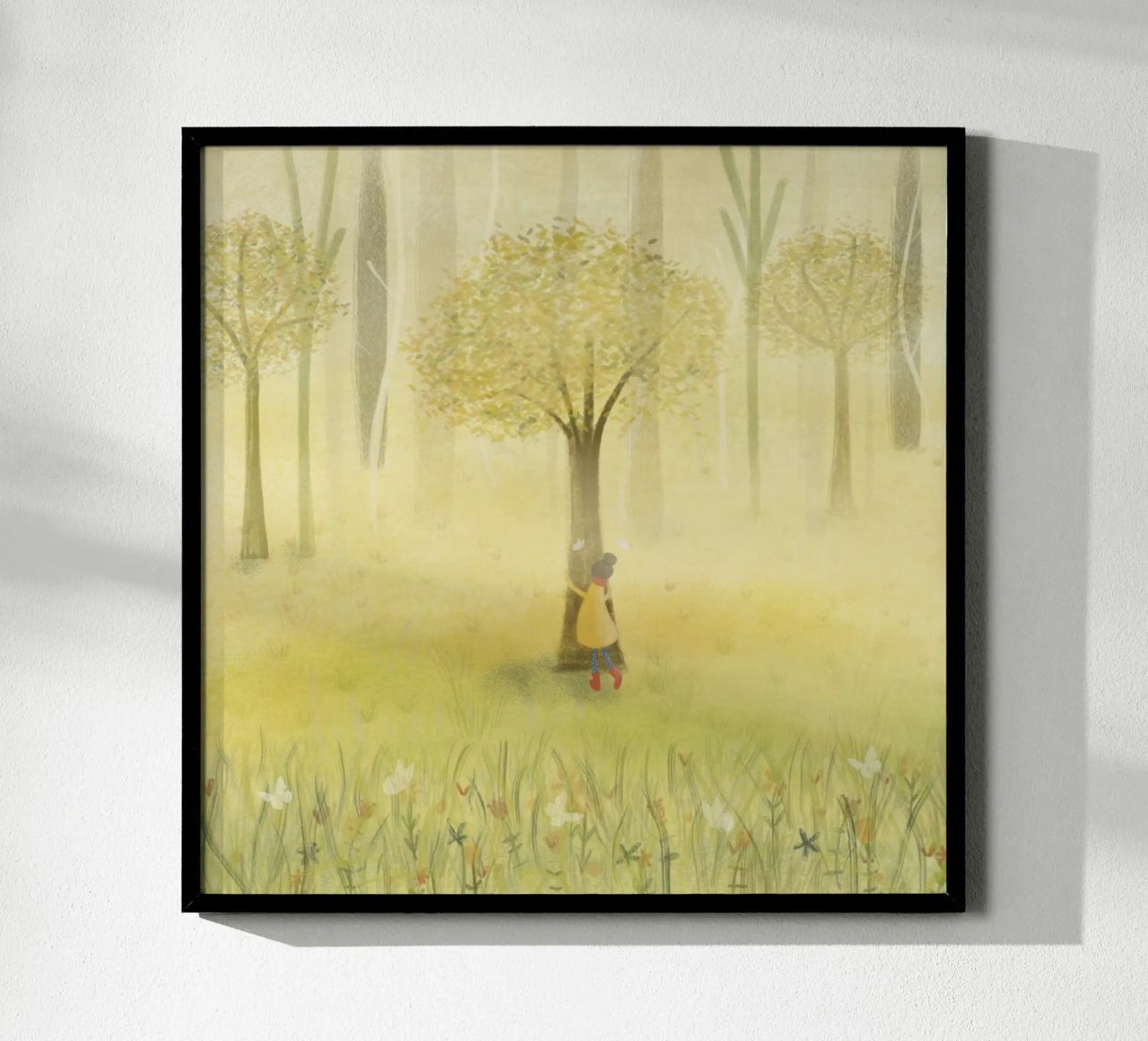 ABBRACCIARE UN ALBERO carta hahnemühle da Inge Hauser Illustration