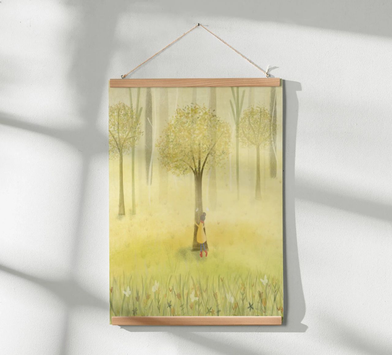 ABBRACCIARE UN ALBERO carta hahnemühle da Inge Hauser Illustration