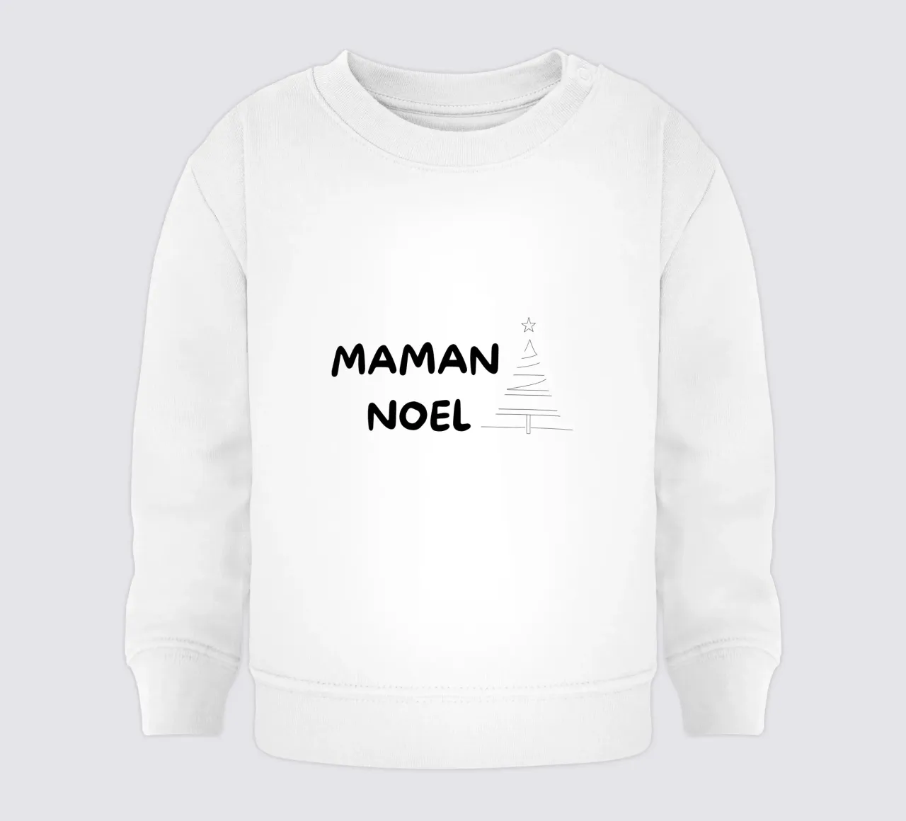 Navidad 1 sudadera de bebé de Rezh creations
