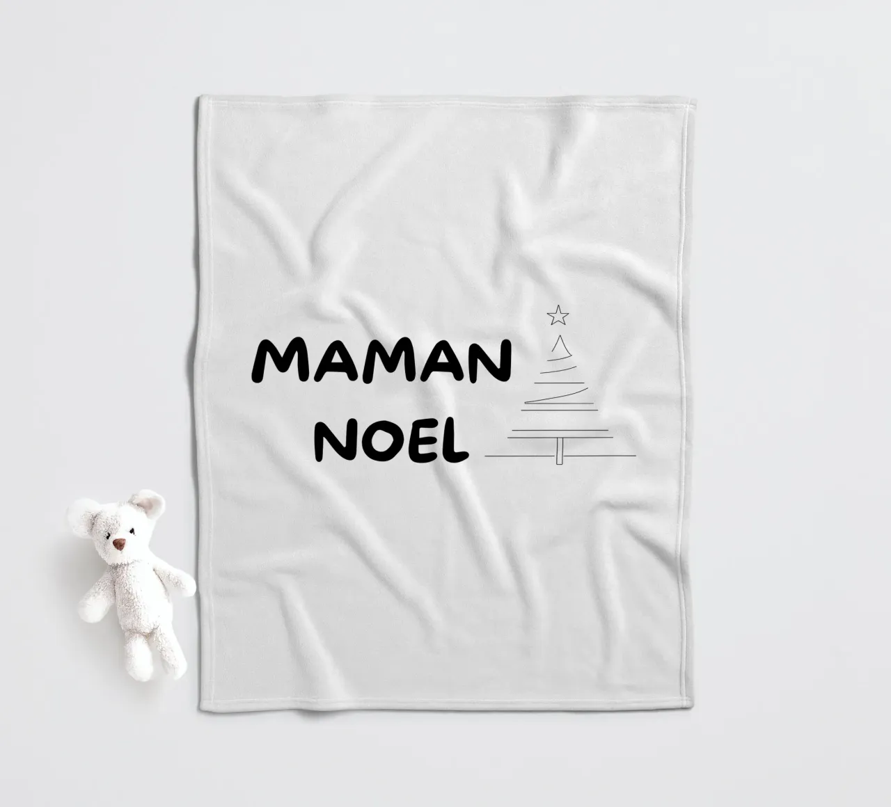 Natale 1 coperta in pile da Rezh creations