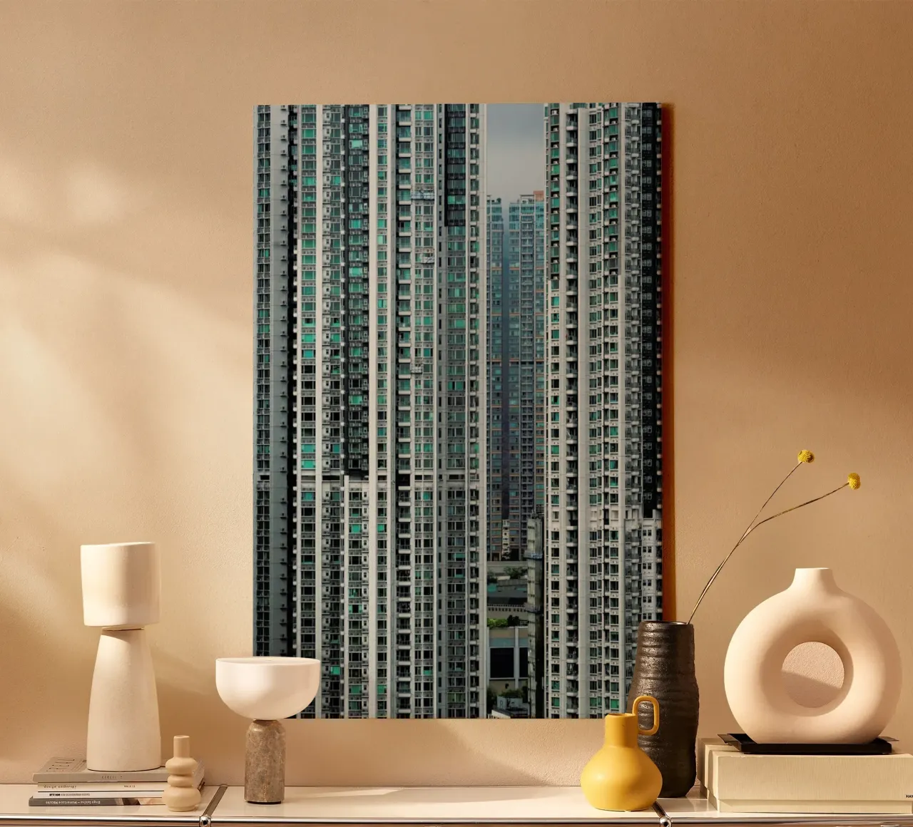 Propinquity Hong Kong 5 tela con Cornice a cassetta da Simon Butterworth