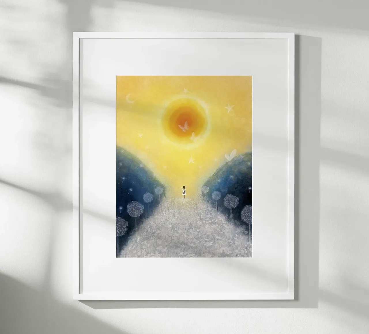 SOLE poster con telaio in plastica da Inge Hauser Illustration