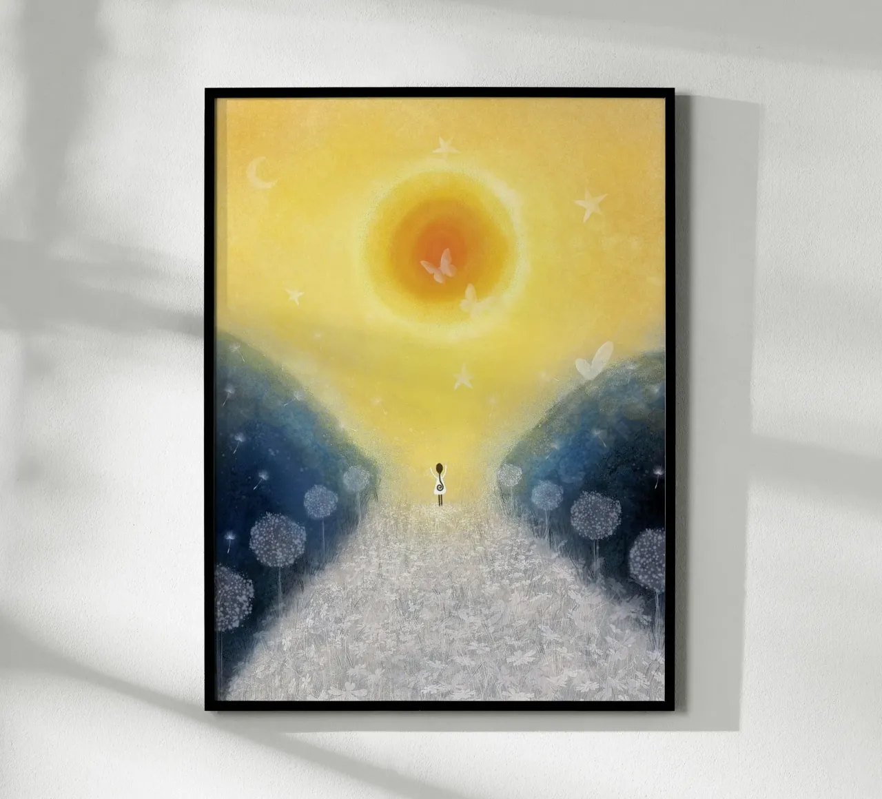 SOLE poster con telaio in plastica da Inge Hauser Illustration