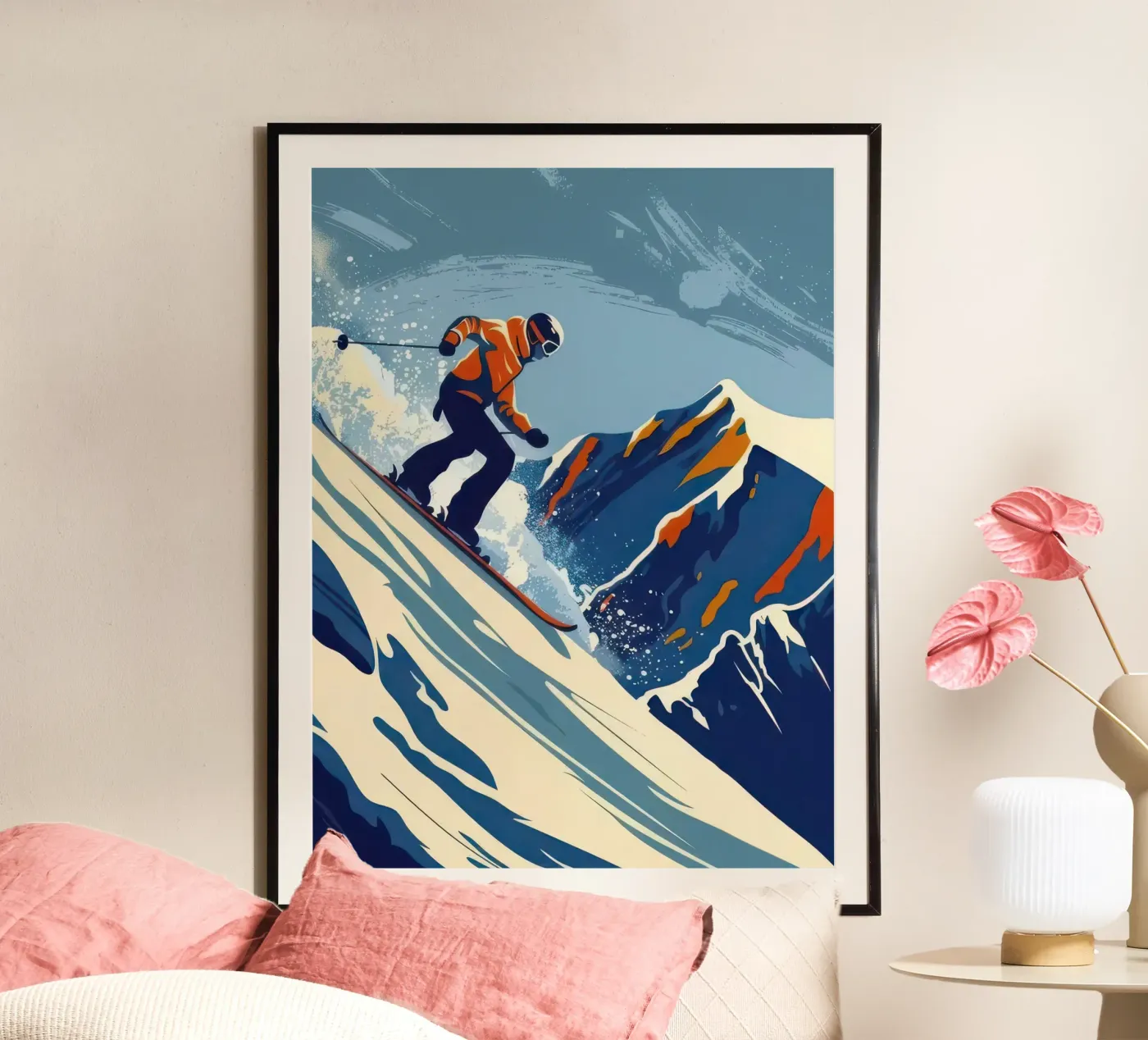 Blizzard Chase poster van Sporting Wall