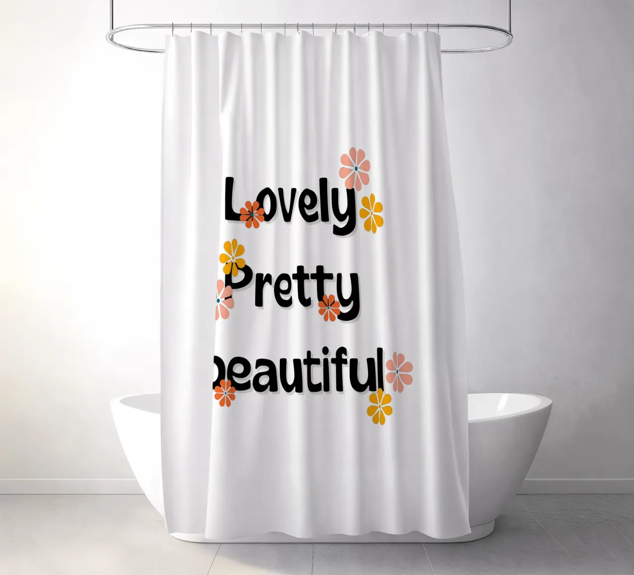 messaggio 1 tenda da doccia da Rezh creations