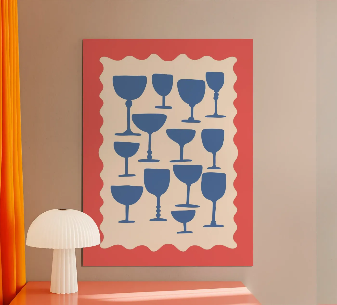 Die Weinprobe Poster von Colourful Art