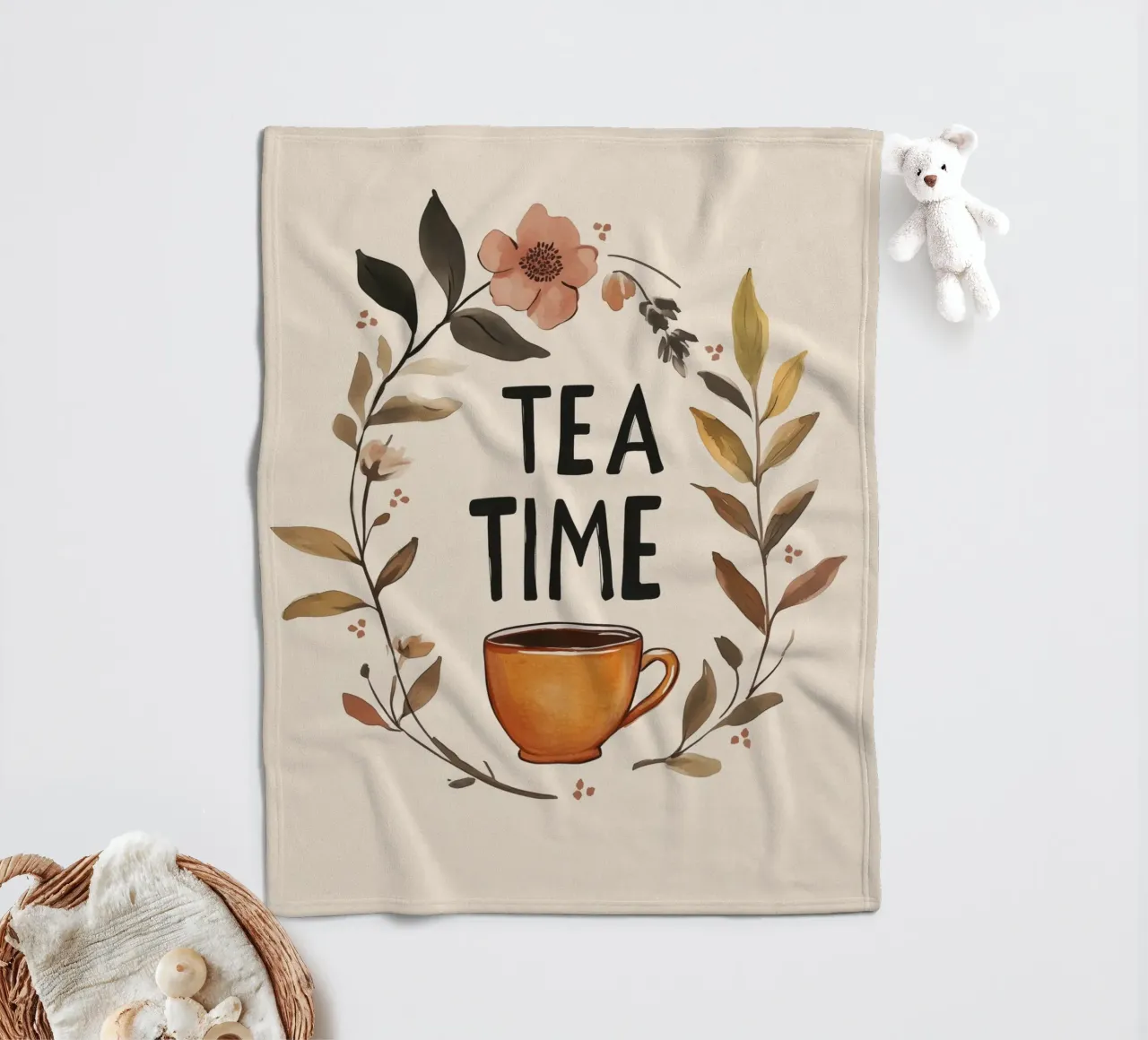 Tea Time (Version 2) Fleecedecke von treechild