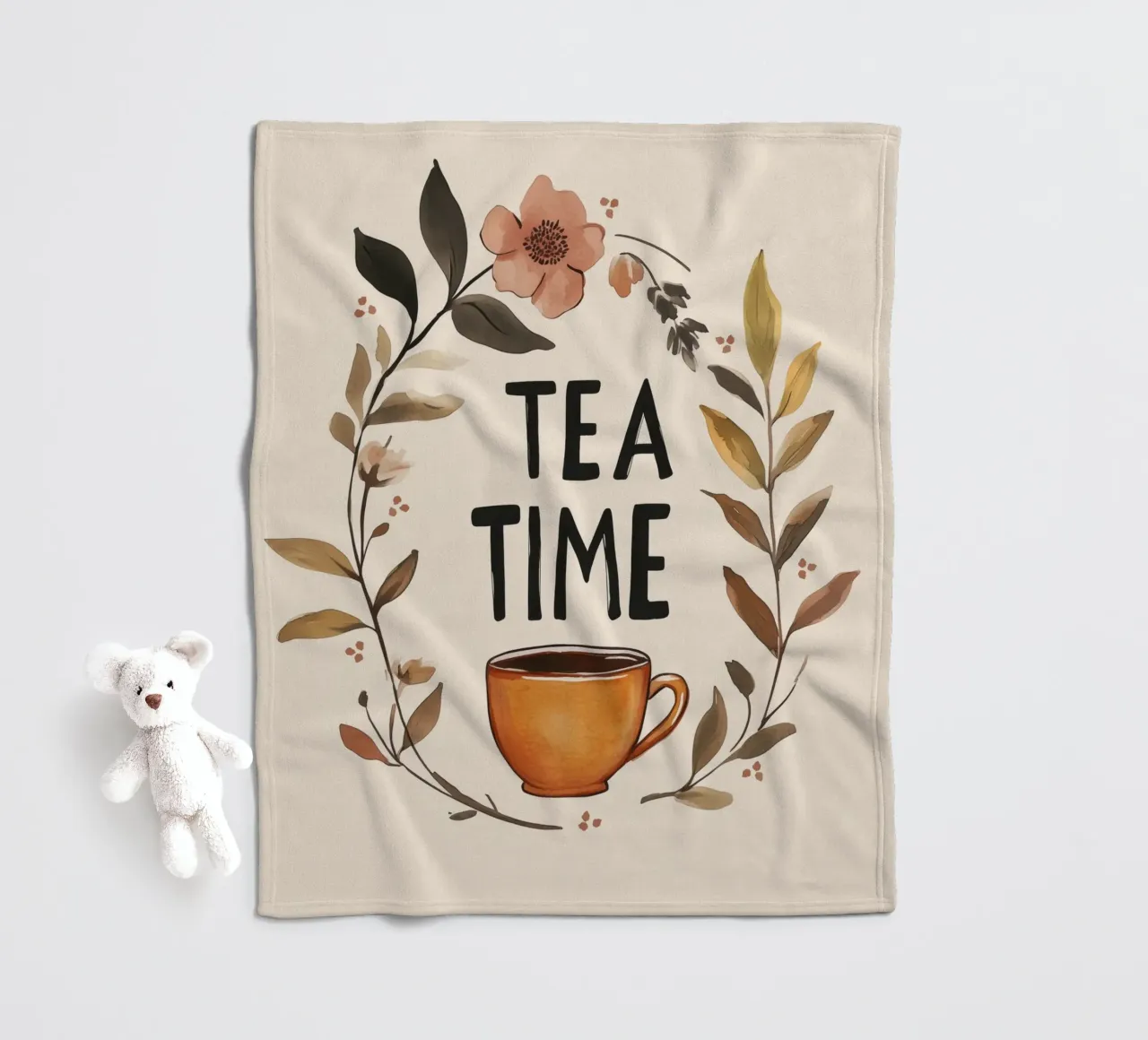Tea Time (Version 2) manta de franela de treechild