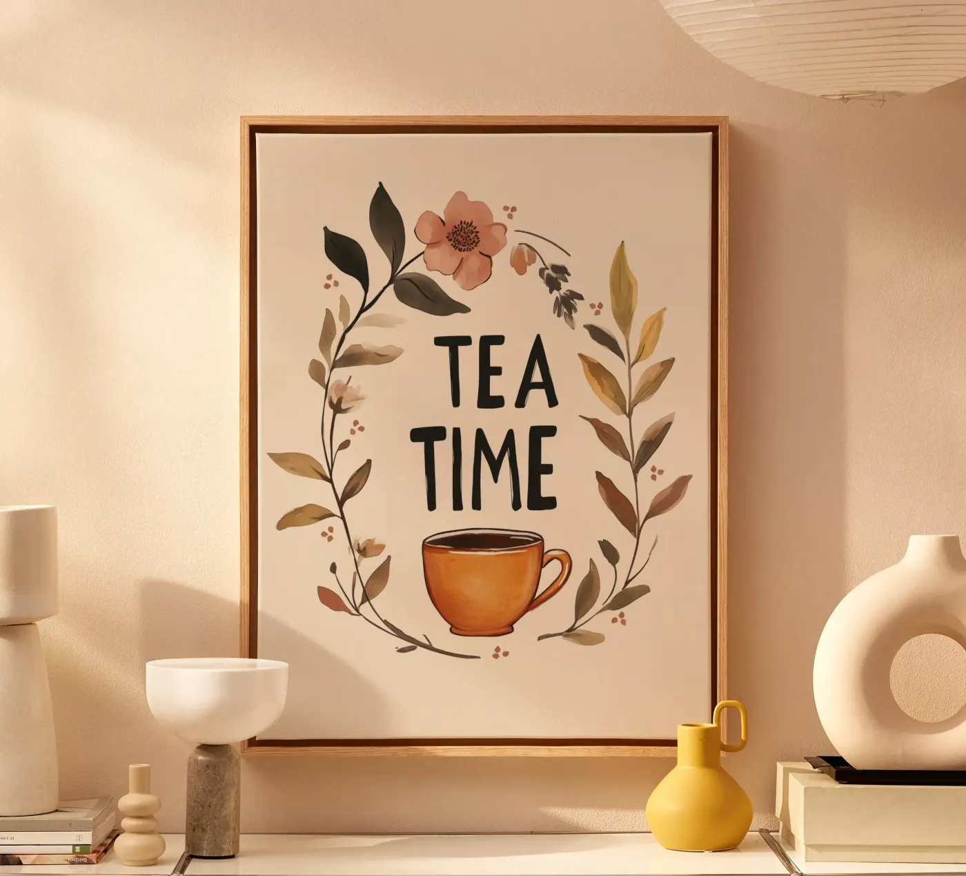 Tea Time (Version 2) Leinwand von treechild