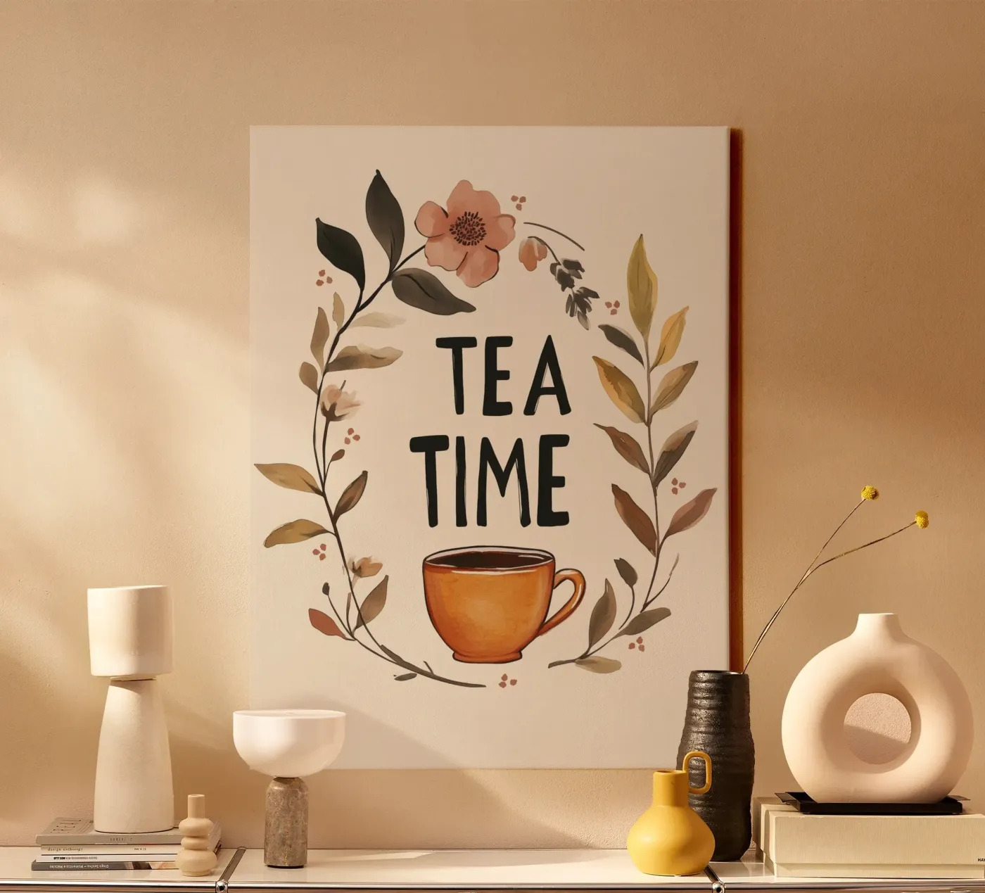 Tea Time (Version 2) Leinwand von treechild